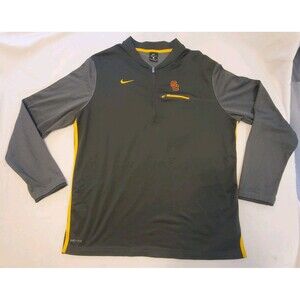 Nike Dri Fit Mens XL Pullover South Carolina Trojans 1/4 Zip Golf Footall Sport